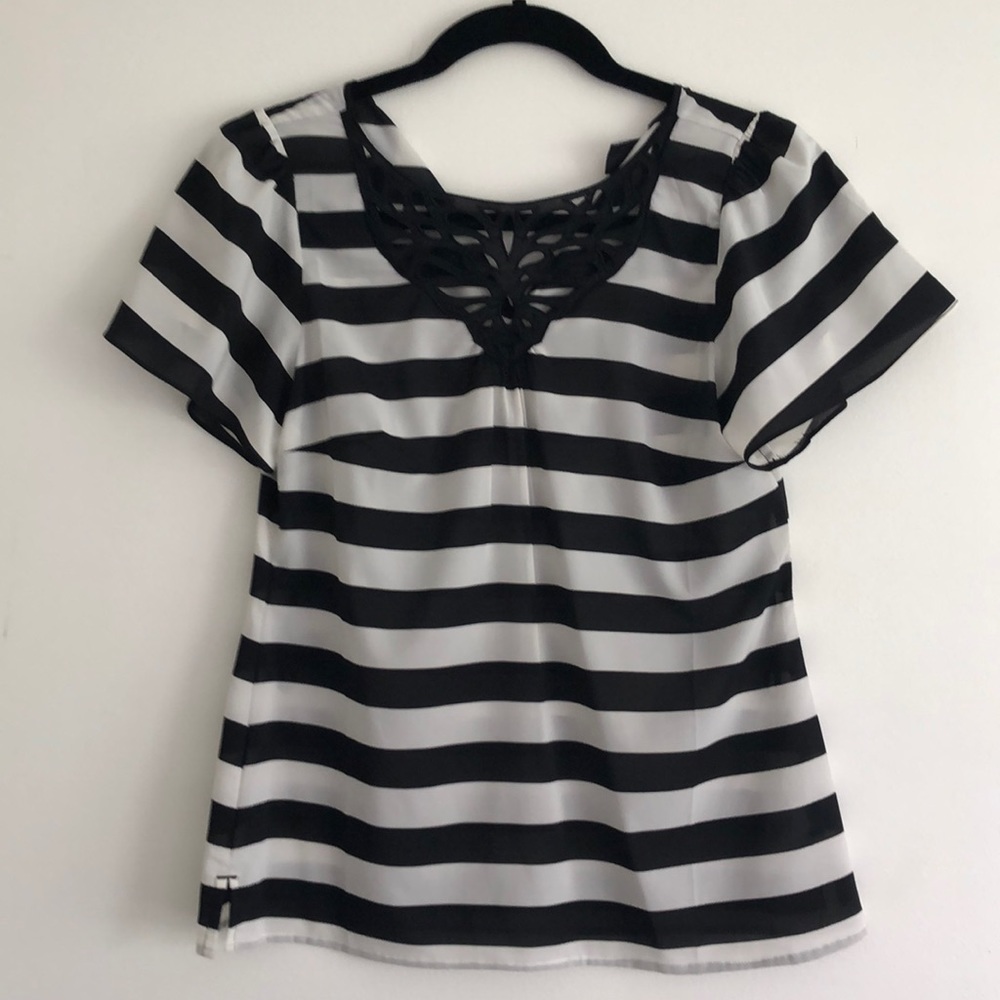 WHBM striped blouse